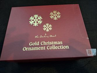 DANBURY MINT Gold Christmas Ornaments