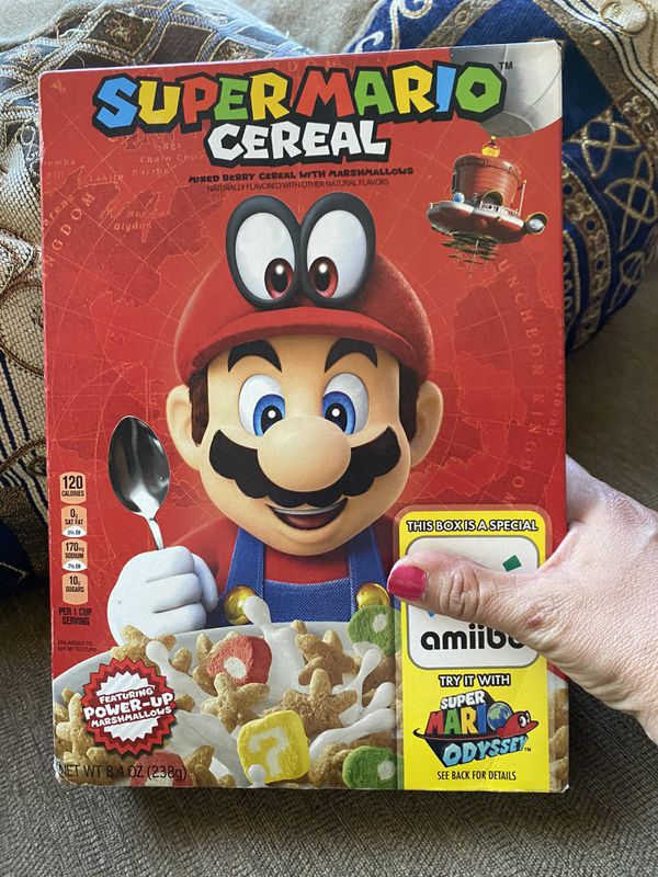 super mario cereal custom amiibo