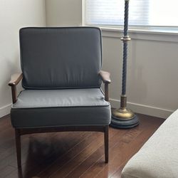 Mid-Century Modern Walnut Sculpted Lounge Chair by Viko Baumritter
