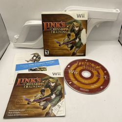 Link's Crossbow Training Nintendo Wii Video Game w/ Zapper Controller Accessory