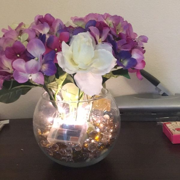 Light Up Hydrangea Flowers With Vase For In Riverside Ca Offerup Light Up Hydrangea Flowers With Vase