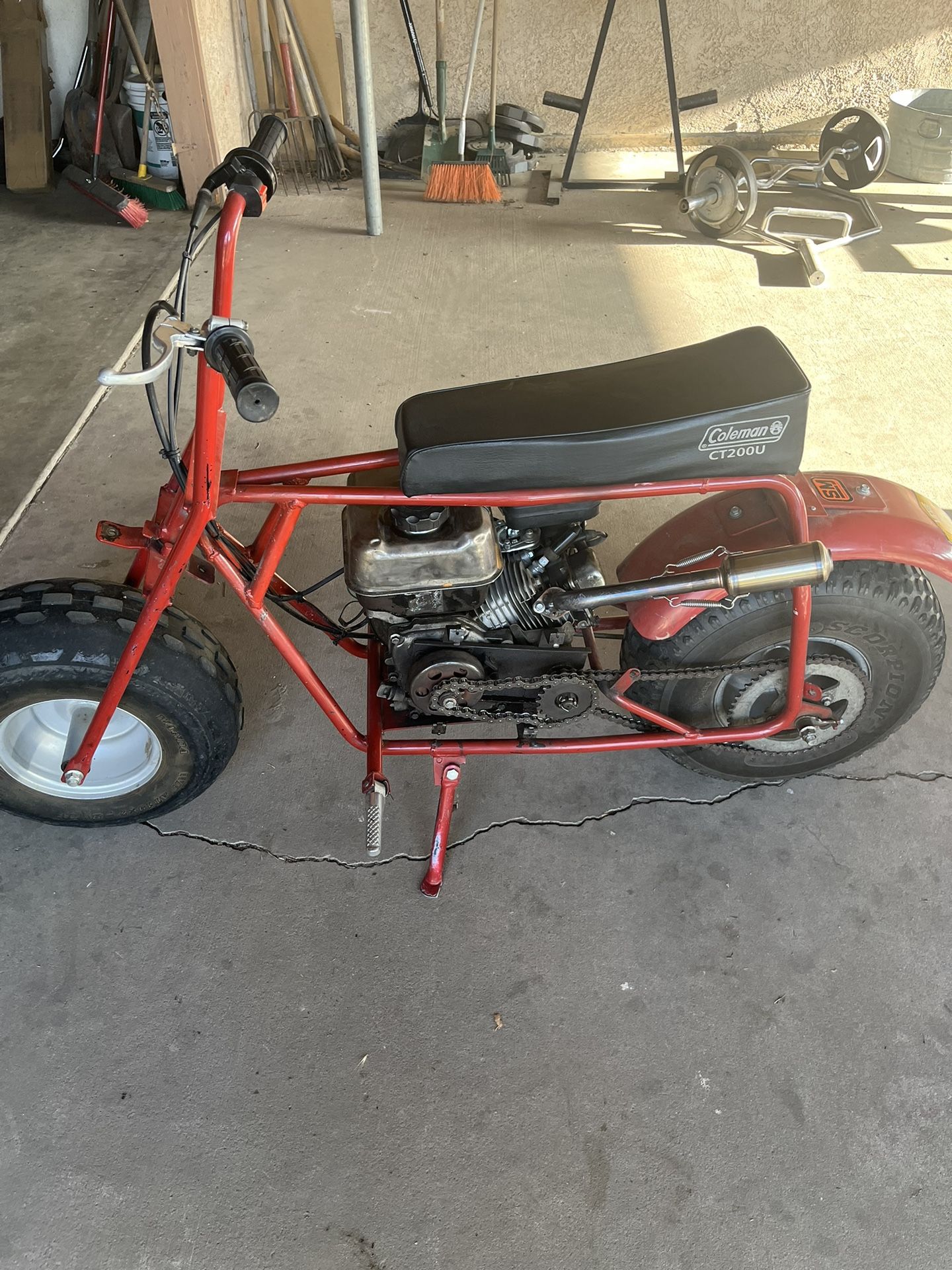 Coleman Mini bike Used $400 Chain Broken Chain