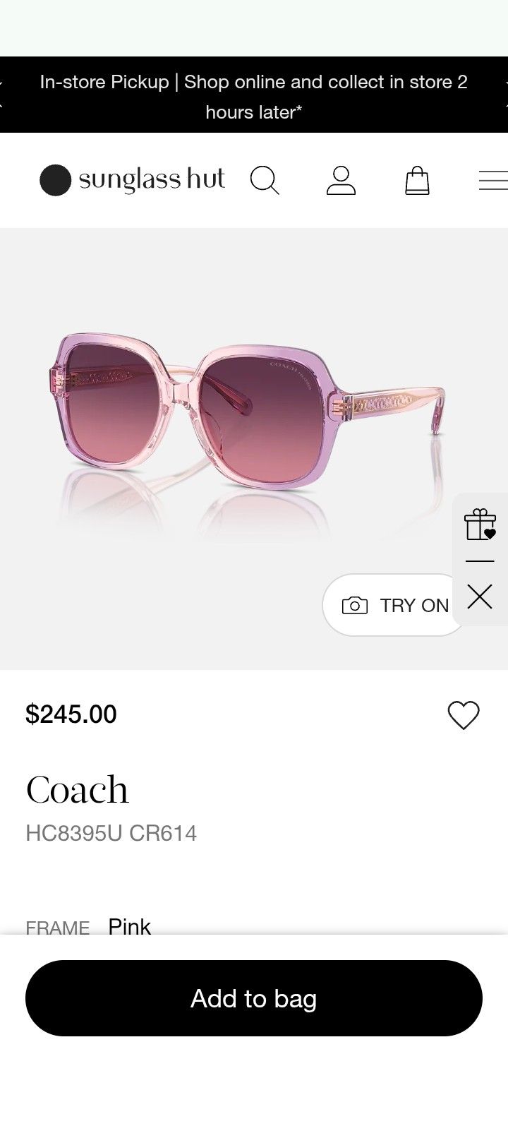 Coach Women's Sunglasses