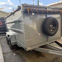 New hydraulic dump trailer