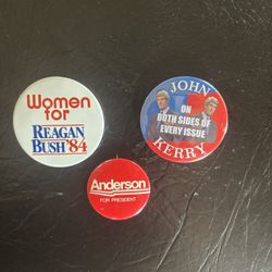 Presidential Political Bozo Buttons
