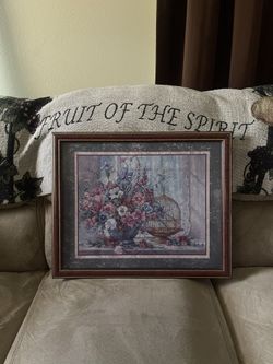 Floral picture frame