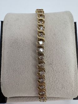 Gold Tennis Bracelet