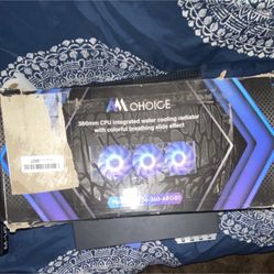 MCHOICE 360mm Liquid CPU Cooler RSL06-360-ARGB1 Black 120mm Blue Fan