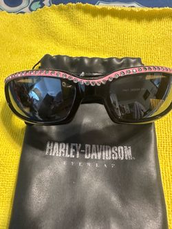 Harley-Davidson Sunglasses with Pink Rhinestone Trim