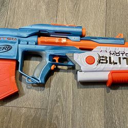 NERF Elite 2.0 Moto Blitz Blaster Recently Tested Needs Darts And Batteries