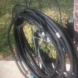 Hose Rack With Hose