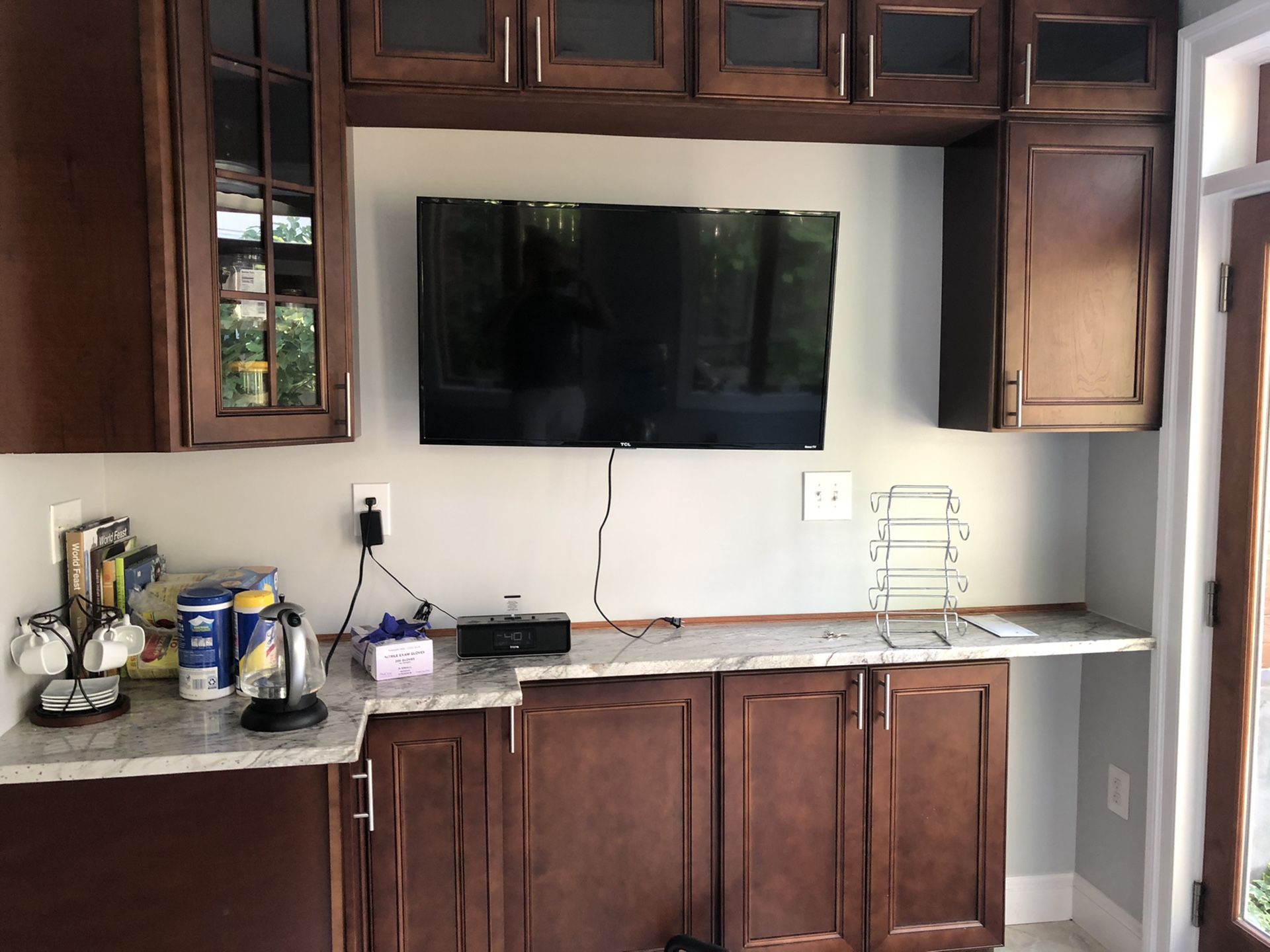 Kitchen cabinets - wood & great condition!