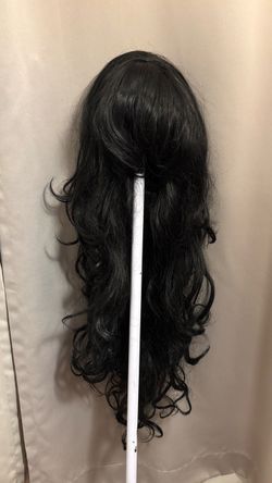Wig black synthetic hair length 26-28”