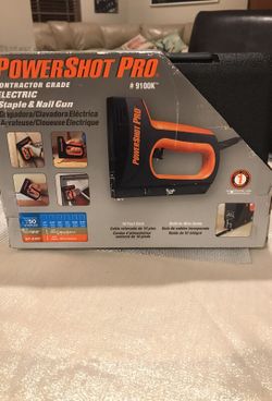 Staple and Nail Gun with Staples and Nails