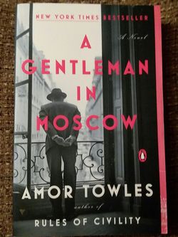 A gentleman in Moscow soft back book.