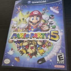 Nintendo GameCube Mario Party 5 Case and Manual Advertisements [No Game]
