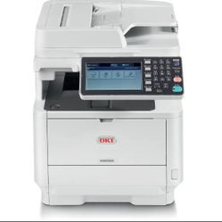 Oki MB562DNW Monochrome Wireless Multifunction Laser Printer, Copy/Fax/Print/Scan