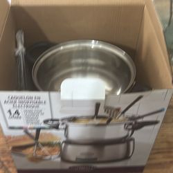 Stainless Steel Electric Fondue Pot