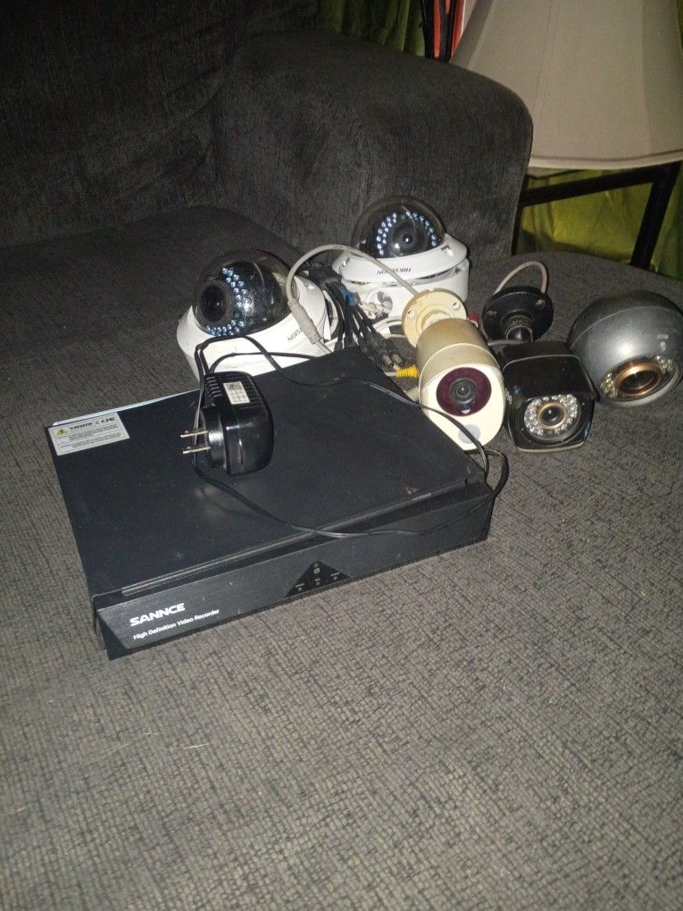 Set Of 5 Compatible Cameras For Indoor And Outdoor W Sannce Power Box