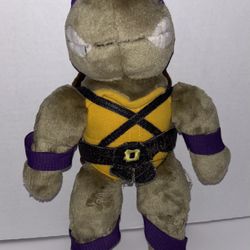 VINTAGE 1989 PLAYMATES DONATELLO 9" TEENAGE MUTANT NINJA TURTLES PLUSH 