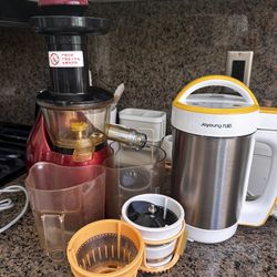 九阳 Soy Milk Maker + hurom Slow Juicer + parts