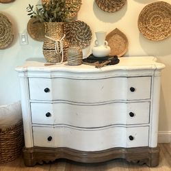 One Of A Kind Hand Painted Accent Cabinet 