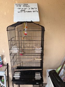 Bird Cage Like New With Accessories And Stand