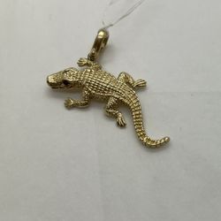 ALLIGATOR PENDANT 14KT YELLOW GOLD 