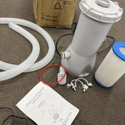 jicheng 1000 gallons Pool Pump US Plug Premium Easy Installation above Ground