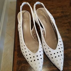 Donald Pliner Leather Slingback Shoes Sz 8.5