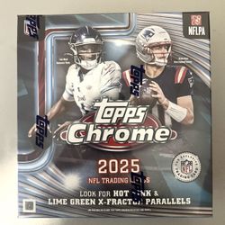TOPPS CHROME FOOTBALL MEGA BOX SEALED 