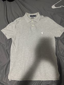 Polo Ralph Lauren Custom Slim Fit Polo Shirt Grey - Size M