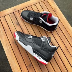 Jordan 4 Bred Size 9,9.5,10,10.5,11,11.5,13