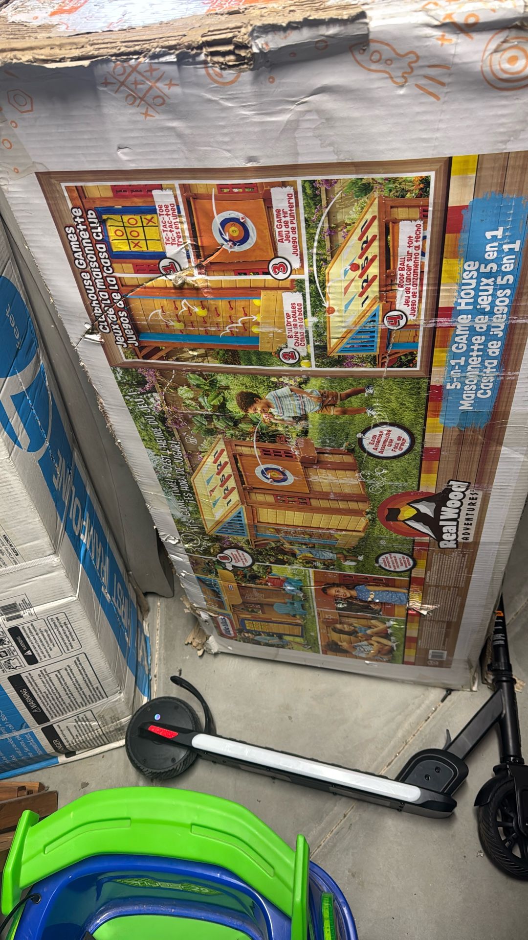 Little Tikes® Real Wood Adventures™ 5-in-1 Game House, Wooden Playhouse, Skee-Ball & More for Playground Backyard Set Suitable For Kids, Boys and Girl