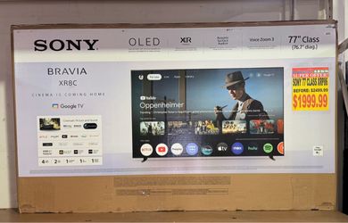 Sony 77” Class XR8C Series OLED 4K UHD HDR Google TV $1999.99