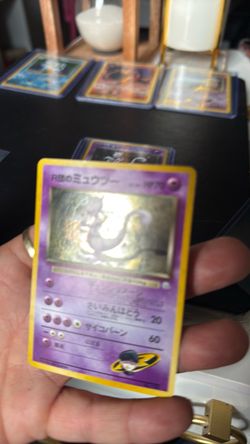 Japanese Team Rocket's Mewtwo Holo Pokemon Card