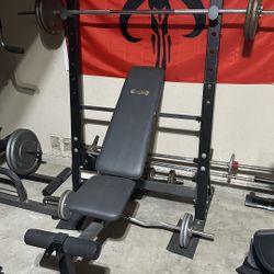 Weight Bench And Weights