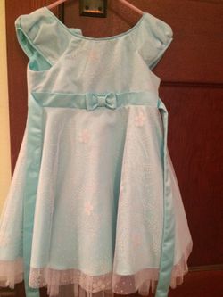 Holiday dress princess blue