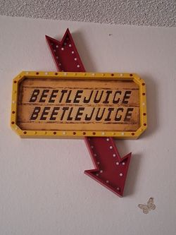 Beetlejuice Light-Up Marquee Sign