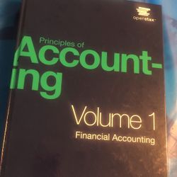 Principles Of Accounting Volume 1: Financial Accounting