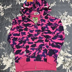 Bape Zip Up Purple Size Medium