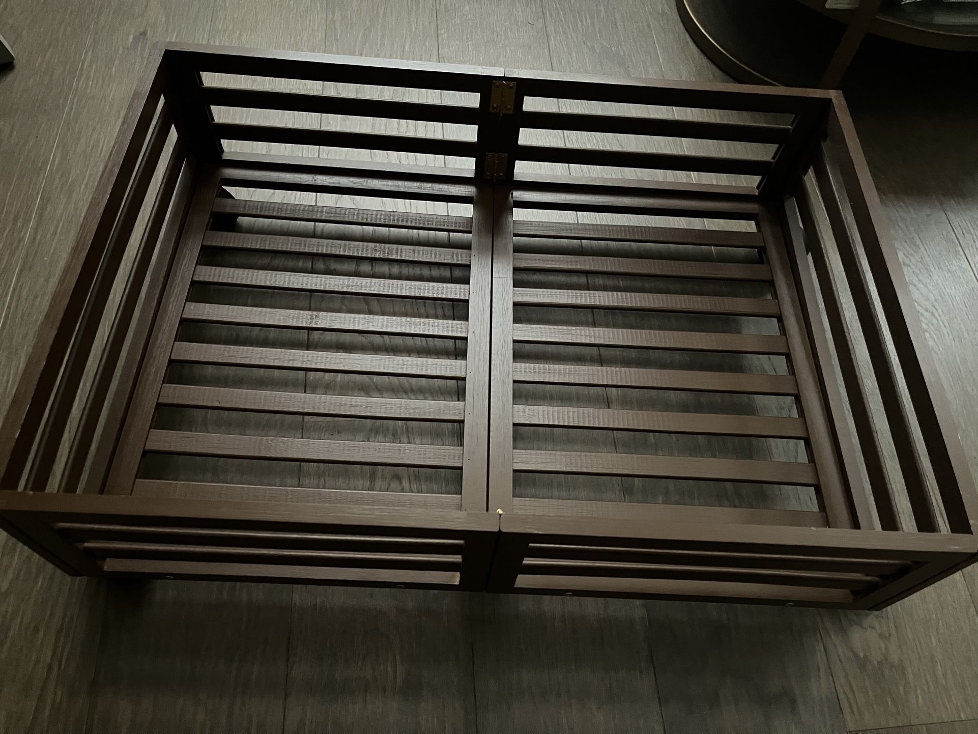 Like New 13.5” X23.5” High Quality Wood Roller Cart
