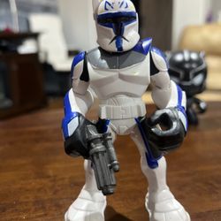 Star Was Hasbro Playskool 2012  Captain Rex With Quick Draw Action. Loose Figure