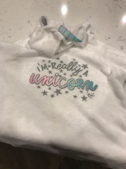 Unicorn fleece pj top