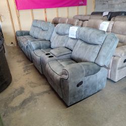 Sorrento Reclining Sofa Loveseat 