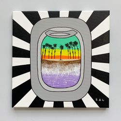 Travel Acrylic Canvas Painting Wall Art Home Decor