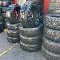 215/60R16 YOKOHAMA A SET OF FOUR USED TIRES