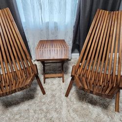 Wood Patio Chairs And Table