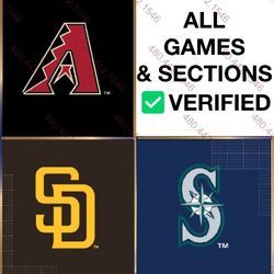 VIP, Lower, Lounge, Club Tickets - Diamondbacks vs Mariners & Padres