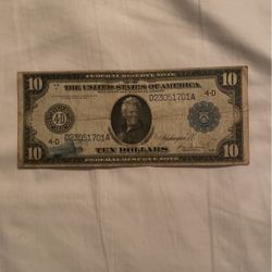 1914 $10 Federal Reserve Rare Note